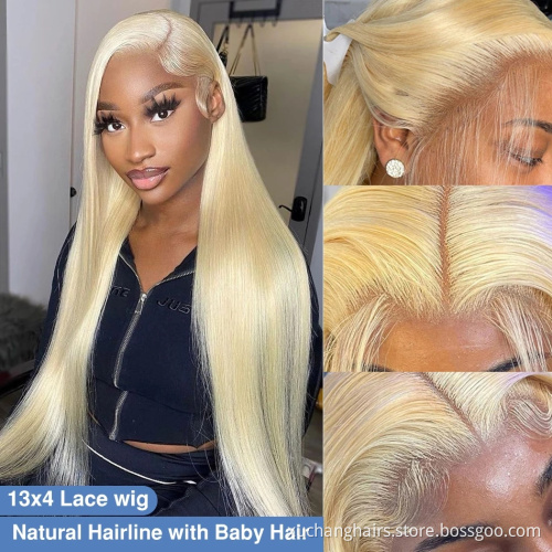 100% Mink Raw Virgin Hair 613 Blonde Lace Front Wig